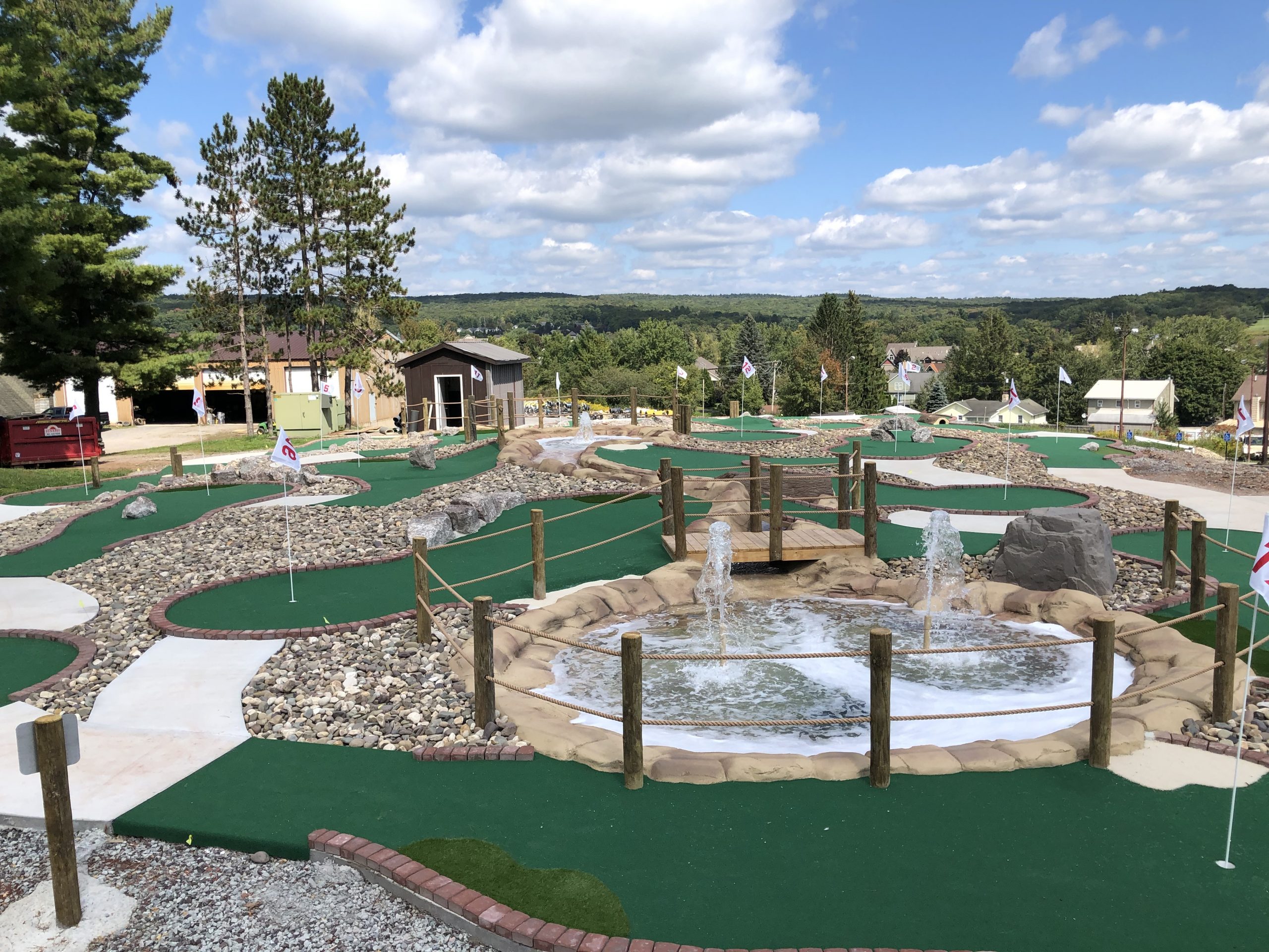 mini golf course at wisp