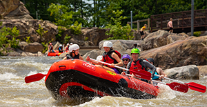whitewater rafting on the world's only mountaintop whitewater course