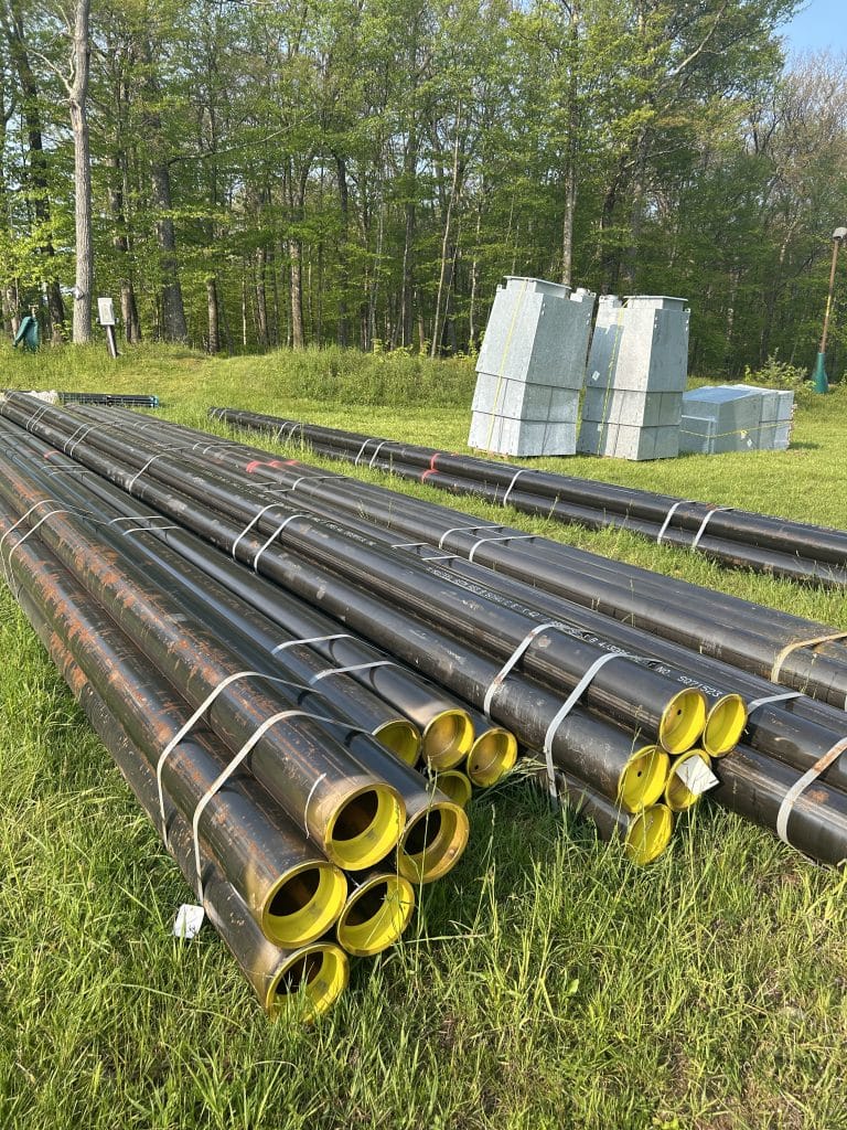 new snowmaking pipe